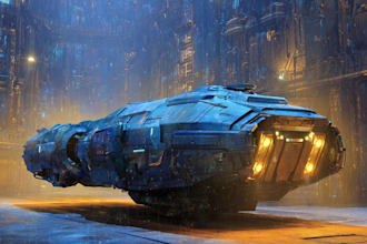 draw sci fi spaceship concept art or vehicle design