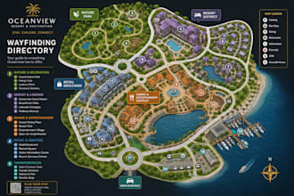 craft clear and easy to understand maps for visitors
