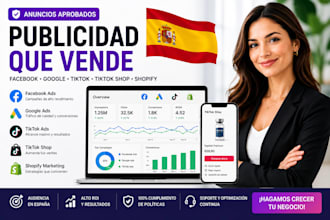 run approved spanish facebook google ads shopify tiktok shop peptide marketing