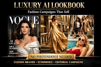 create luxury ai fashion lookbook campaigns