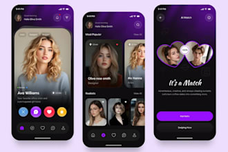 develop dating app, chat app, social media app