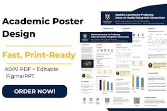 design university research academic poster and editable presentation figma canva