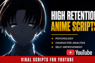 write anime psychology and character analysis youtube scripts