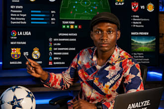 design a professional sports or crypto analytics dashboard