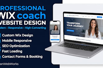 design wix coach website for wix business coach wix life coach wix