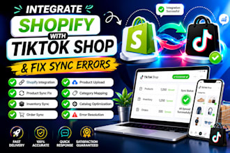 integrate shopify with tiktok shop and fix sync errors