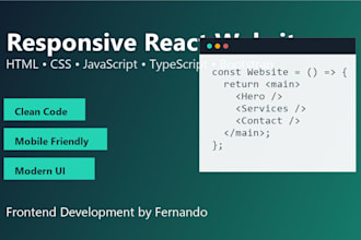 build a responsive react website with HTML CSS and bootstrap
