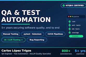 provide professional QA testing for your software