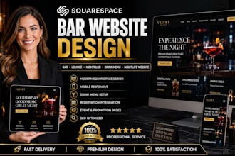 design squarespace bar website drink menu website nightlife website