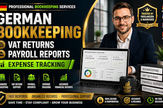 handle german bookkeeping vat returns payroll reports expense tracking