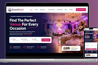 event planning booking website event management wedding website event website