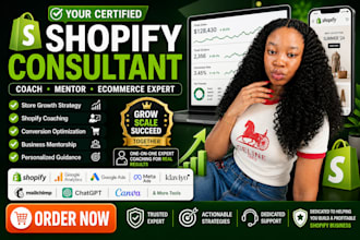 be your shopify mentor dropshipping coach ecommerce consultant shopify coach