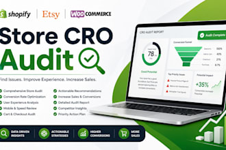 shopify etsy woocommerce store cro audit
