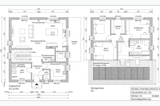 create floor plan design, autocad drafting and architectural drawing