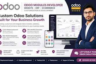 be your odoo modules developer for odoo website erp ecommerce customization