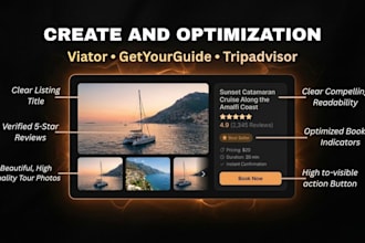 create and optimize your viator getyourguide and tripadvisor listings