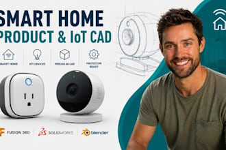 design smart home products, iot device cad, consumer electronics for startups