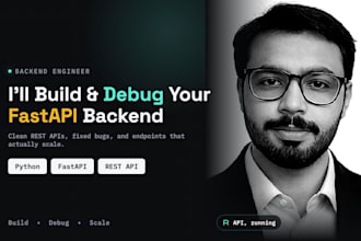 build and debug your python fastapi backend or rest API