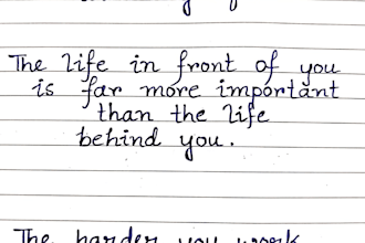 write anything with my beautiful neat handwriting