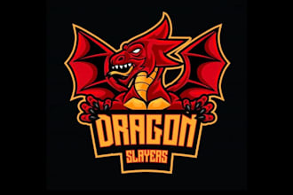 make modern style dragon mascot logo design with 1 day delivery