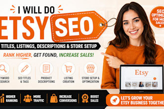 do etsy seo etsy titles etsy product listing product description etsy store setu