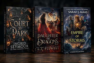 design a premium dark fantasy, fantasy, dark romance, romance book cover