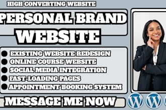 online course website, personal brand website, coaching website, consultant site