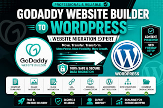 migrate godaddy website builder to wordpress wordpress migration