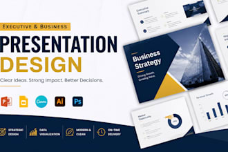 design executive board, consulting, business strategy presentations
