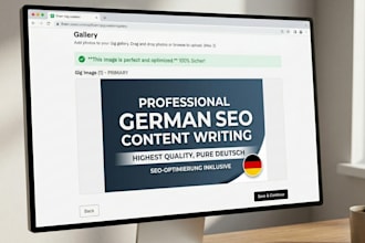 write professional german SEO blog articles or website content