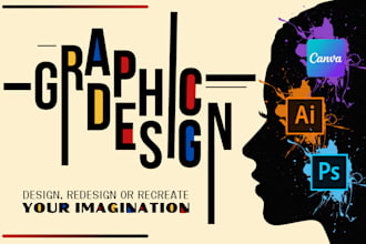 design, redesign, recreate any graphic in canva, photoshop and illustrator