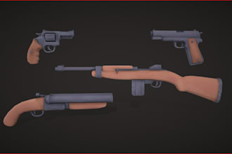create hand painted rpg weapons and game assets