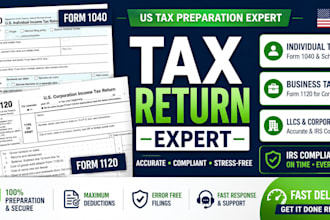 prepare and file form 1040 form 1120 US tax returns accurately