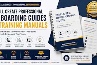 create professional onboarding guides and training manuals