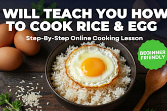 teach you how to cook rice and egg