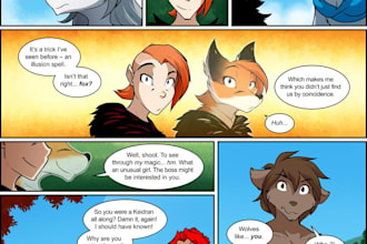 draw nsfw furry comic, furry comic page, erotic furry comic, humanoid comic
