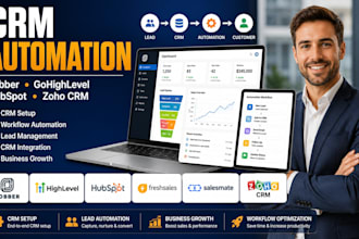 automate jobbler, gohighlevel, hubspot, freshsales, salesmate and zoho crm