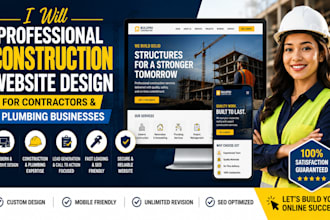professional construction website design for contractors and plumbing businesses