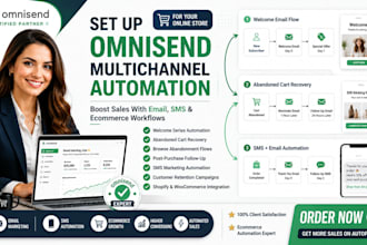 set up omnisend multichannel automation shopify online store ecommerce email