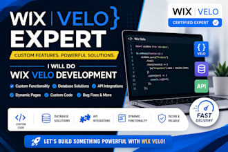 develop custom wix velo code, api integrations and databases