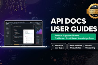 write user guide API documentation and saas docs that reduce support