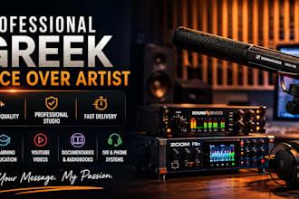record a professional greek voice over