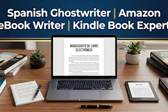 be your spanish ghostwriter, ebook writer, and amazon kindle book writer