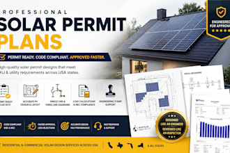 provide solar permit design, solar proposal pv design, engineering stamp pvsyst