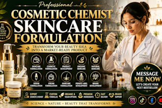 skincare formulation chemist cosmetics cosmetic formulation natural skincare