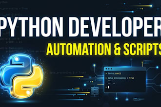 be your python developer for automation and scripts