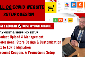 design and develop ecwid store SEO optimized and shopify dropshipping store