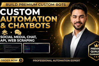 develop custom automation software and bots for social media