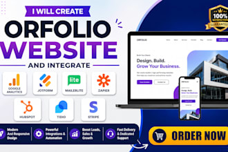 create orfolio google analytics jotform mailerlite zapier umso tidio stripe