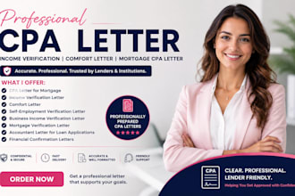 prepare, sign us cpa letter income verification comfort and mortgage cpa letter